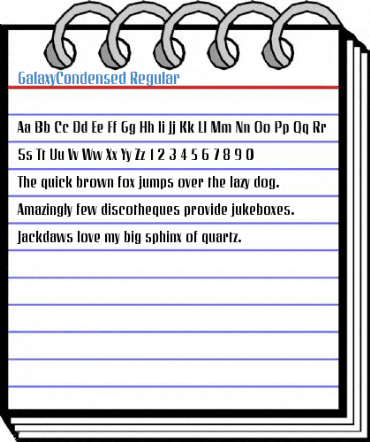 GalaxyCondensed Regular Font