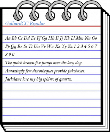 GalliardCC Regular Font