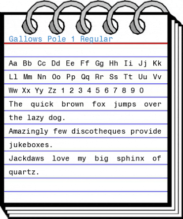 Gallows Pole 1 Regular Font
