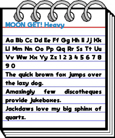 MOON GET! Heavy Font