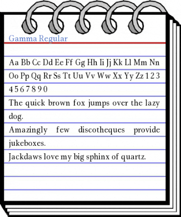 Gamma Font