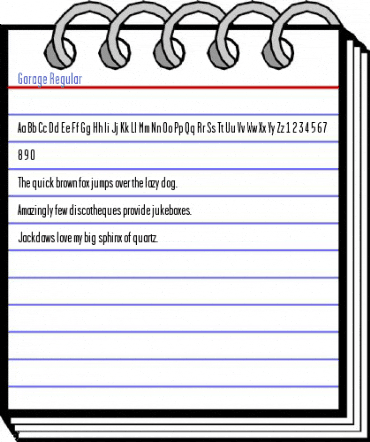 Garage Regular Font