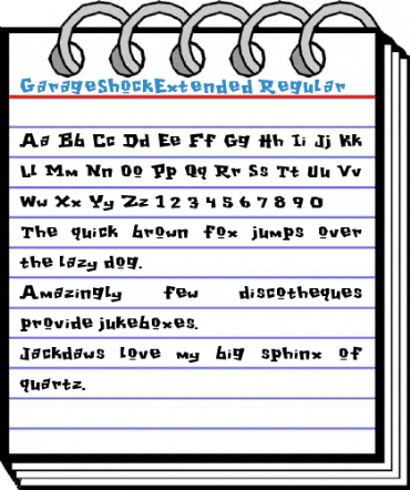 GarageShockExtended Regular Font