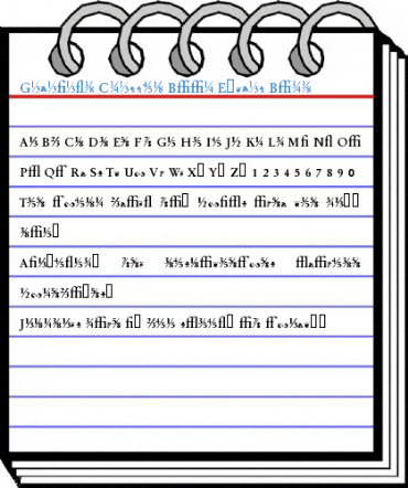 Garamand Classic Book Extras Bold Font