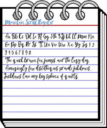 Mountain Script Regular Font