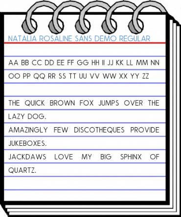 Natalia Rosaline Sans Demo Regular Font