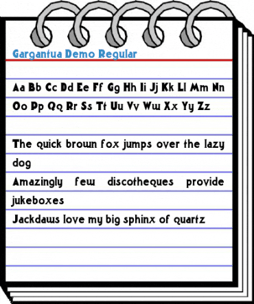 Gargantua Demo Font