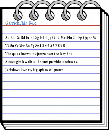 GarrickThin Bold Font
