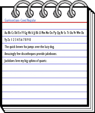 GarrisonSans-Cond Regular Font