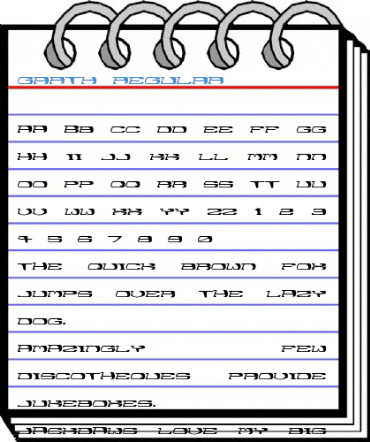 garth Regular Font