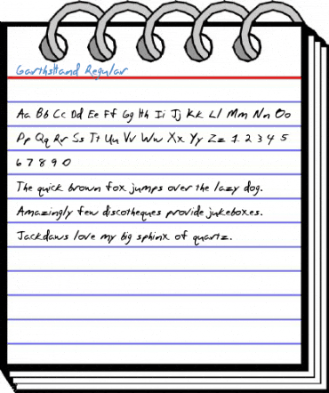 GarthsHand Regular Font