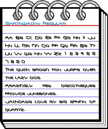 GarthWacky Regular Font