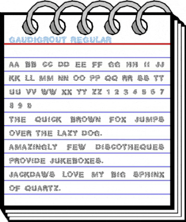 GaudiGrout Regular Font