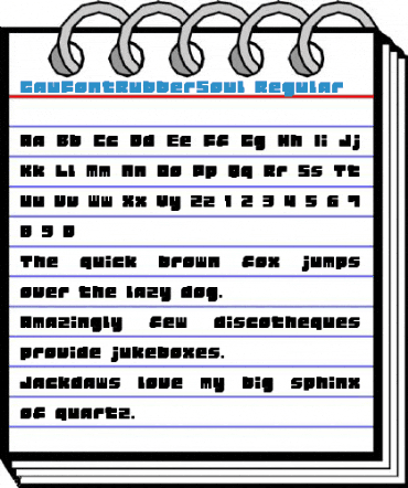 GauFontRubberSoul Regular Font