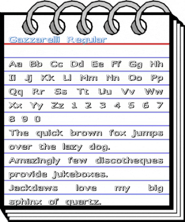 Gazzarelli Regular Font
