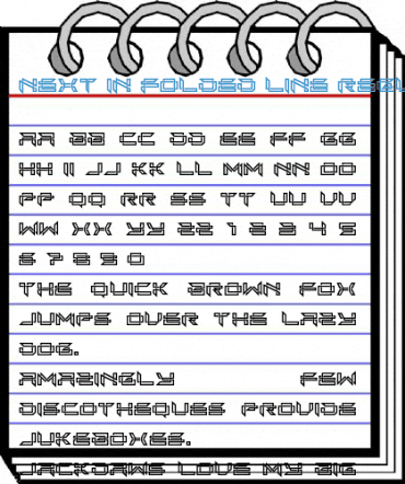 Next In Folded Line Regular Font