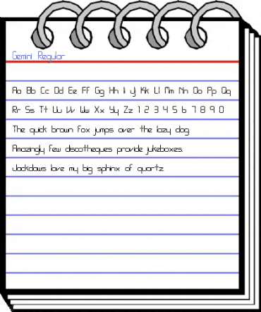 Gemini Regular Font