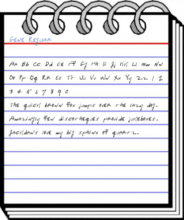 Gene Regular Font
