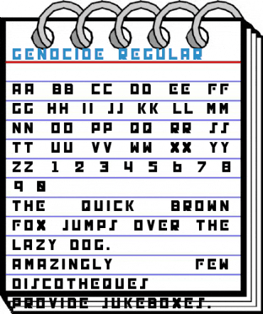 GENOCIDE Regular Font