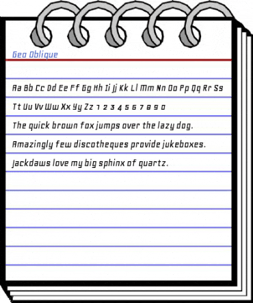 Geo Oblique Font