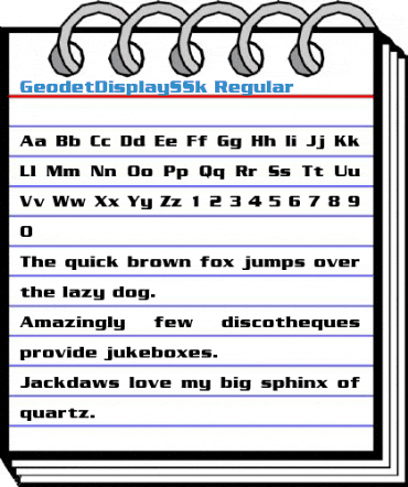 GeodetDisplaySSk Regular Font