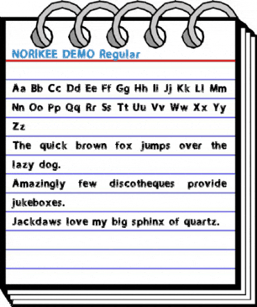 NORIKEE DEMO Regular Font