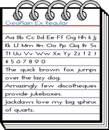 GeoPlain Ex Regular Font
