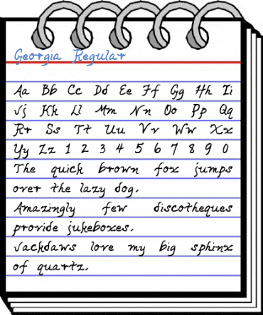 Georgia Regular Font