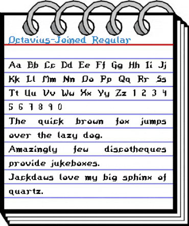 Octavius-Joined Regular Font