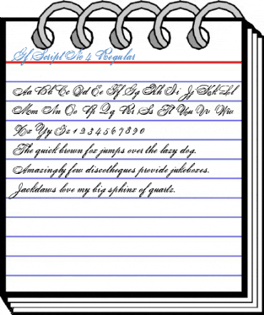 Gf Script No 4 Regular Font