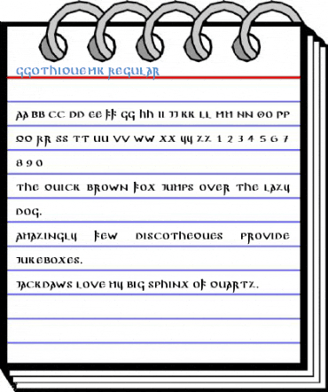 GGothiqueMK Font