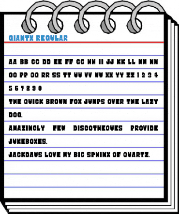 GIANtX Regular Font