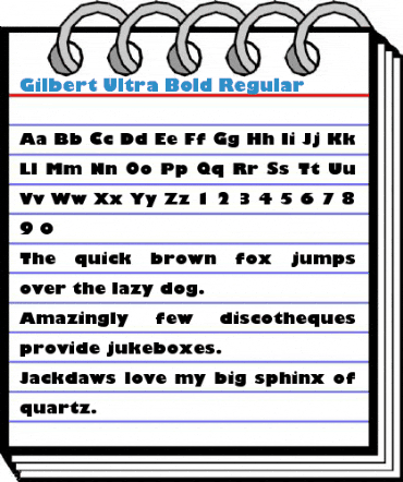 Gilbert Ultra Bold Regular Font