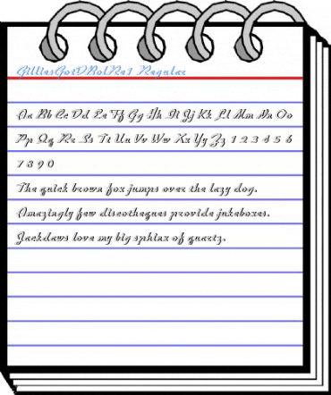 GilliesGotDBolRe1 Regular Font