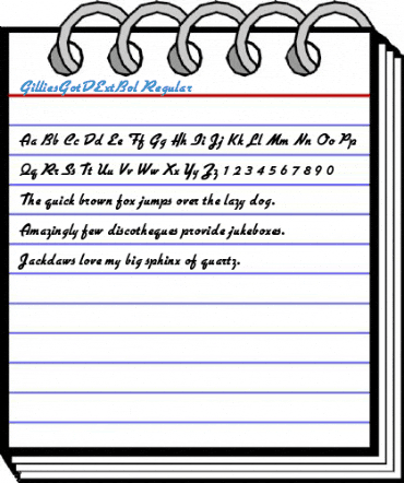 GilliesGotDExtBol Regular Font