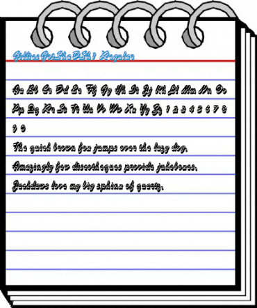 GilliesGotShaDSh1 Regular Font