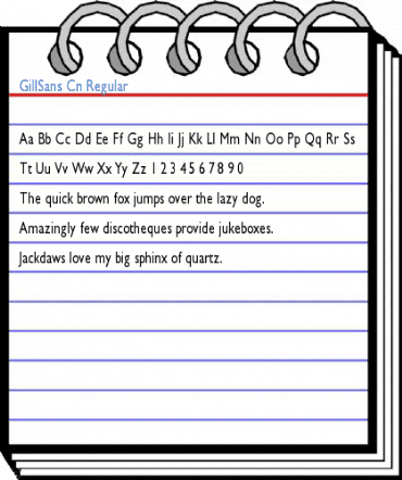 GillSans Cn Font