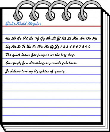 Giulio-Xbold Regular Font
