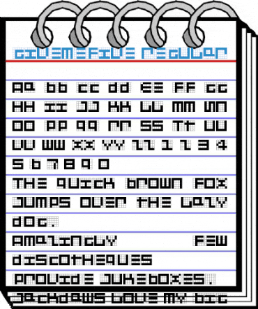 GiveMeFive Regular Font