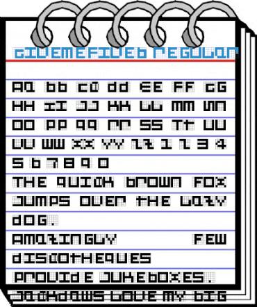 GiveMeFiveB Regular Font