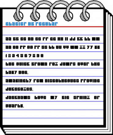 Glacier DB Regular Font