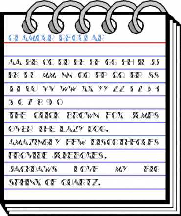 Glamour Regular Font