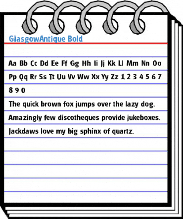 GlasgowAntique Bold Font