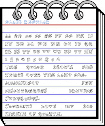 Glass Regular Font