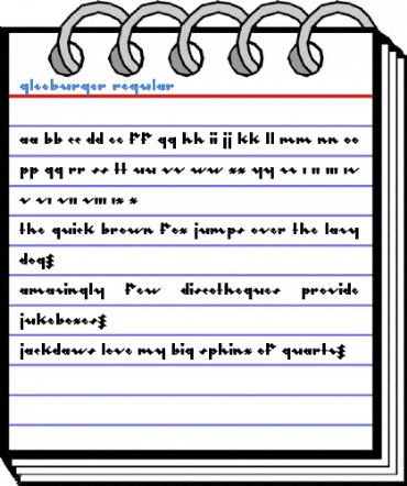 gleeburger Regular Font
