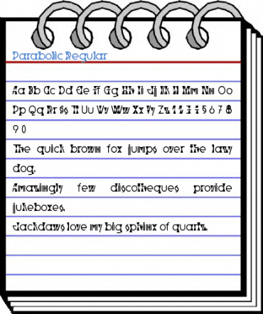 Parabolic Regular Font