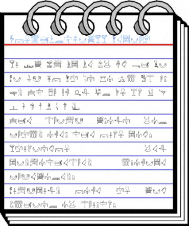 GlyphExtLibAA Medium Font