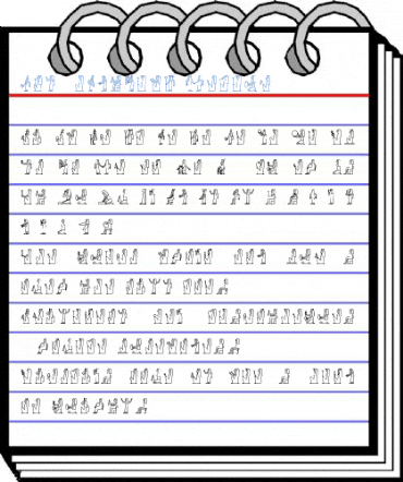 GlyphExtLibD Medium Font