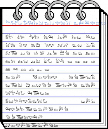 GlyphExtLibH Medium Font