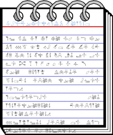 GlyphExtLibI Medium Font